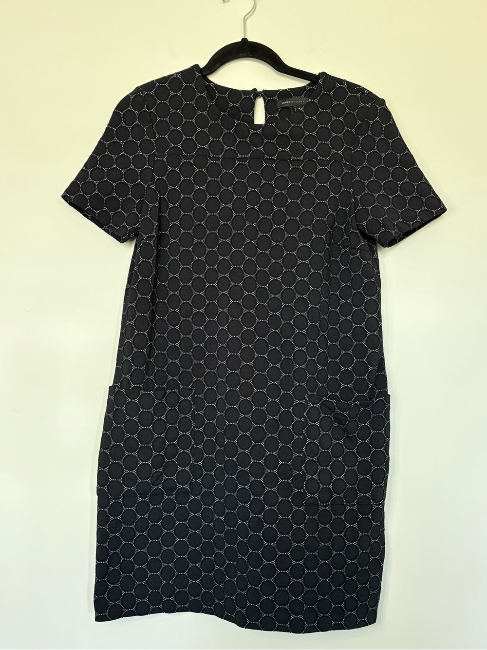 Marc by Marc Jacob’s Women’s Leyna Dotty Ponte Dress Stretch Knit Honeycomb